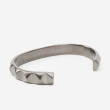 Load image into Gallery viewer, Obelisk Cuff -Metallic Grey - Medium (Fits from 7 - 7.5 inch), Large (Fits from 7.5 - 8 inch)-Mens Accessories-Claymango.com