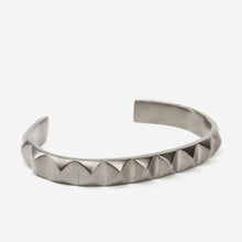 Load image into Gallery viewer, Obelisk Cuff -Metallic Grey - Medium (Fits from 7 - 7.5 inch), Large (Fits from 7.5 - 8 inch)-Mens Accessories-Claymango.com