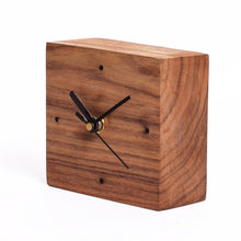 Load image into Gallery viewer, Square wooden block Clock Small -SLC3P07-Home Décor-Claymango.com