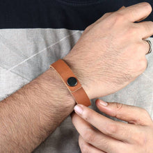 Load image into Gallery viewer, Minimal Harness Leather Tan Wrist Ban-Unisex-Mens Accessories-Claymango.com