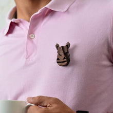 Load image into Gallery viewer, Rhino_ My Spirit Animal Collection - Brooch-Mens Accessories-Claymango.com