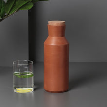 Load image into Gallery viewer, Stupa Flak - Minimal & Sleek HandmadeTerracotta earthen Jug/Clay Pitcher for your Home/Office/Dinning and Table top - 800 ml-Terracotta-Claymango.com