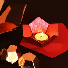 Load image into Gallery viewer, lotus glow tealight holder - Stainless Steel-Home Décor-Claymango.com