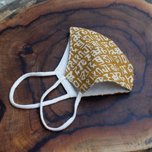 Load image into Gallery viewer, Block printed Organic Cotton 3 Layer Reusable / washable Outdoor Designer Face Mask to protect from sneeze particles, Dust and pollution - SET OF 2-Essentials-Claymango.com