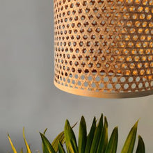 Load image into Gallery viewer, Cyclic Jumbo(Star) - Unique handmade Woven Hanging Pendant Light, Natural/Bamboo Pendant Light for Home restaurants and offices.(Size: 16" * 13" )-Lamps-Claymango.com