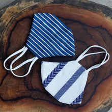 Load image into Gallery viewer, Set of 2 Reusable/Washable Handloom fabric face mask with zero irritation elastic material-Essentials-Claymango.com