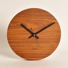 Load image into Gallery viewer, Minimal handcrafted Wooden clock for office / Workstation - SLC3P015-Home Décor-Claymango.com