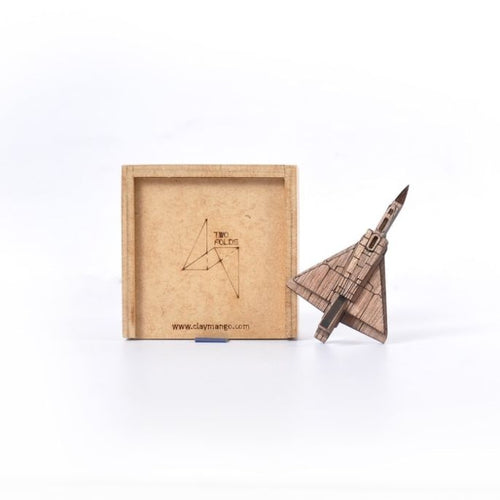 DASSAULT MIRAGE Wooden Brooch -Mens Accessories-Claymango.com