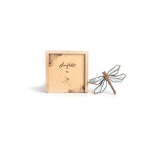 Load image into Gallery viewer, Assorted Gift hamper from Twofolds - 1 Mother of pearel inlaid Dragonfly brooch white +1 mother of pearl inlaid Best Man's bowtie + 1 lion cufflinks and a Ikat wallet-Gift Box-Claymango.com