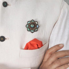 Load image into Gallery viewer, Mandala Brooch from Seafret collection.(Basic)-Mens Accessories-Claymango.com