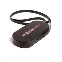 Load image into Gallery viewer, "Sarsez-compact mini " small Cross body phone, card and keyring holder bag handcrafted in genuine nappa leather, Mother of pearl and premium wood.-Bags-Claymango.com