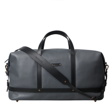Load image into Gallery viewer, Grey leather travel bag
