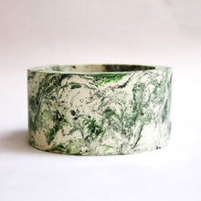 Load image into Gallery viewer, Paradox Round Green/Black Cement Planter/Vase/Flower Pot/Home Decor-Home Décor-Claymango.com