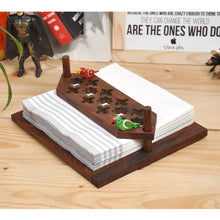 Load image into Gallery viewer, Tissue paper holder with jali work from Chidaiya collection - C2-Table Top Accessory-Claymango.com