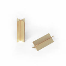 Load image into Gallery viewer, X Stands -Created for a pen/pencil(Set of 2,Both brass)-Paper & Stationary-Claymango.com