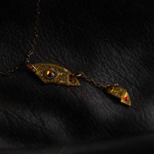 Load image into Gallery viewer, Steampunk pendant made of vintage watch parts and swarovski crystals-Jewellery-Claymango.com