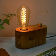 Load image into Gallery viewer, Oval lamp hand carved with dimmer-Lamp-Claymango.com