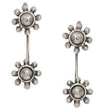 Load image into Gallery viewer, Flower ear clips - 92.5 Sterling Silver-Jewellery-Claymango.com
