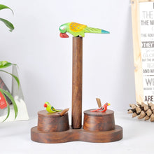 Load image into Gallery viewer, Table top Jar Set With Spoons In Sheesham Wood from Chidaiya collection-Kitchen Accessories-Claymango.com