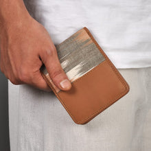 Load image into Gallery viewer, Weekend Wallet 2 - compact and contemporary handcrafted out of ikat and Genuine leather-Wallets-Claymango.com