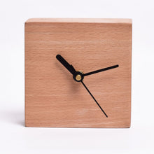 Load image into Gallery viewer, Square wooden block Clock Small white ash - SLC3P02-Home Décor-Claymango.com