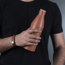 Load image into Gallery viewer, (set of 4) Modern HandmadeTerracotta Earthen Clay Bottle - 800ml with cork from design meets tradition collection.-Terracotta-Claymango.com
