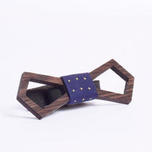 Load image into Gallery viewer, Geo Plus cut out Wooden Bowtie Pocket Square - TFC1P02-Mens Accessories-Claymango.com