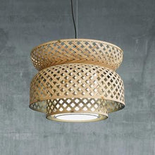 Load image into Gallery viewer, Lotus Lamp (Pendant Lamp)-Bamboo-Claymango.com