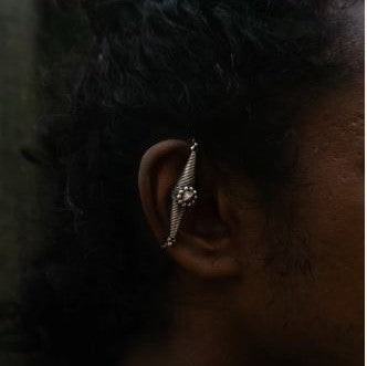 Cone ear clips - 92.5 Sterling Silver-Jewellery-Claymango.com