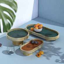 Load image into Gallery viewer, Round Podium Tray Small-Bamboo-Claymango.com
