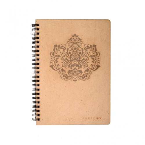 Work Notes- wooden laser cut wire bound handcrafted notebook-Paper & Stationary-Claymango.com