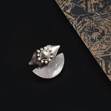 Load image into Gallery viewer, Axe earclips - 92.5 Sterling Silver, Brass Gungroo-Jewellery-Claymango.com