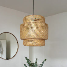 Load image into Gallery viewer, Woven Hanging Pendant Light, Natural/Bamboo Pendant Light for Home restaurants and offices-Lamps-Claymango.com