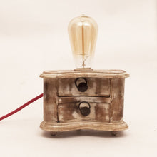 Load image into Gallery viewer, Vintage table top reclaimed chested lamp for studio and home -Lamp-Claymango.com