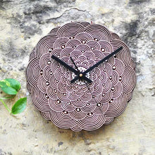 Load image into Gallery viewer, UNIQUE HANDMADE WOODEN BLOCK WALL CLOCK for home ,Office ,Kitchen ,Bedroom- wooden box gift ready pack (mid)-Gift Box-Claymango.com