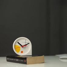 Load image into Gallery viewer, Concrete Q Tabletop Clock White Bahuaas Collection-Home Décor-Claymango.com
