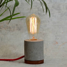 Load image into Gallery viewer, Extruded Circle Concrete Tabletop Lamp with light intensity Dimmer for Home ,Office and Design Studio-Lamp-Claymango.com
