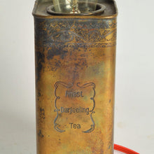 Load image into Gallery viewer, VINTAGE BRASS OLD DARJEELING TEA BOX LAMP(long)- 1 Pc only-Lamp-Claymango.com