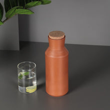 Load image into Gallery viewer, Table top Combo-Stupa Flask and Minima bottle from Design meets Tradition collection-Terracotta-Claymango.com