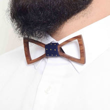 Load image into Gallery viewer, Best Man's Pick Light wood Bowtie Pocket Square - TFC1P06(universal)-Mens Accessories-Claymango.com