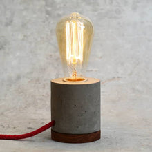 Load image into Gallery viewer, Extruded Circle Concrete Tabletop Lamp with light intensity Dimmer for Home ,Office and Design Studio-Lamp-Claymango.com