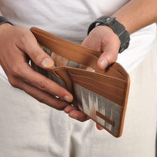 Load image into Gallery viewer, Weekend Wallet 2 - compact and contemporary handcrafted out of ikat and Genuine leather-Wallets-Claymango.com