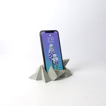 Load image into Gallery viewer, Concrete minimal mountain geometric phone dock-Table Top Accessory-Claymango.com