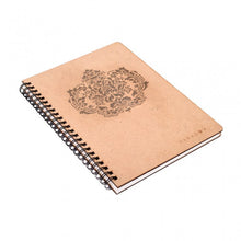 Load image into Gallery viewer, Work Notes- wooden laser cut wire bound handcrafted notebook-Paper & Stationary-Claymango.com