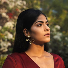 Load image into Gallery viewer, Hiya Danglers/Ear cuffs - Sterling silver & gold Plated-Jewellery-Claymango.com