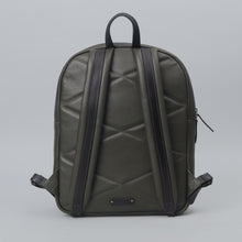 Load image into Gallery viewer, Green leather backpack for women
