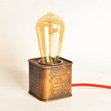 Load image into Gallery viewer, VINTAGE BRASS OLD DARJEELING TEA BOX LAMP(small)- 1 Pc only-Lamp-Claymango.com