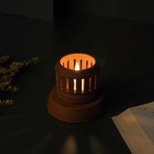 Load image into Gallery viewer, SUPTA handcrafted terracotta Tealight lamp (minimal & Contemporary) for your study table, dining table, side table from Festive collection-Terracotta-Claymango.com