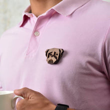 Load image into Gallery viewer, Pug ( dog )_ My Spirit Animal Collection - Brooch-Mens Accessories-Claymango.com
