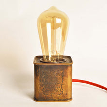 Load image into Gallery viewer, VINTAGE BRASS OLD DARJEELING TEA BOX LAMP(small)- 1 Pc only-Lamp-Claymango.com